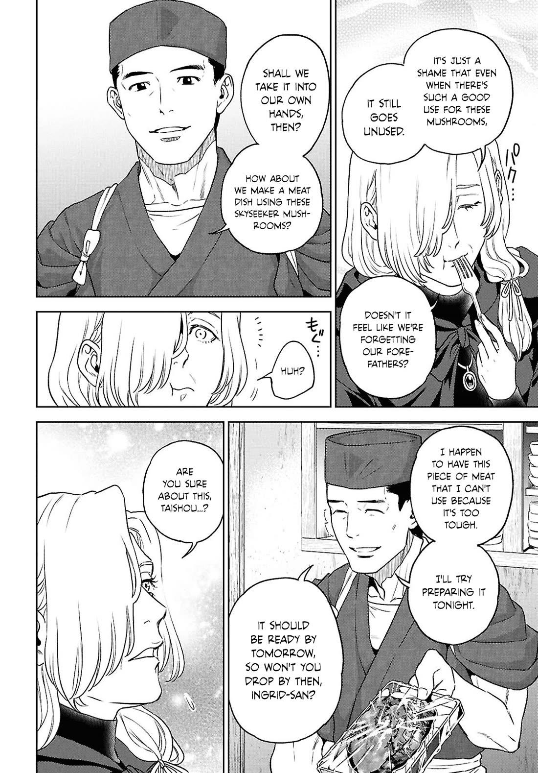 Isekai Izakaya "Nobu" Chapter 128 page 14 - Chapter 128: Forest Mushrooms and Learning From the Past
