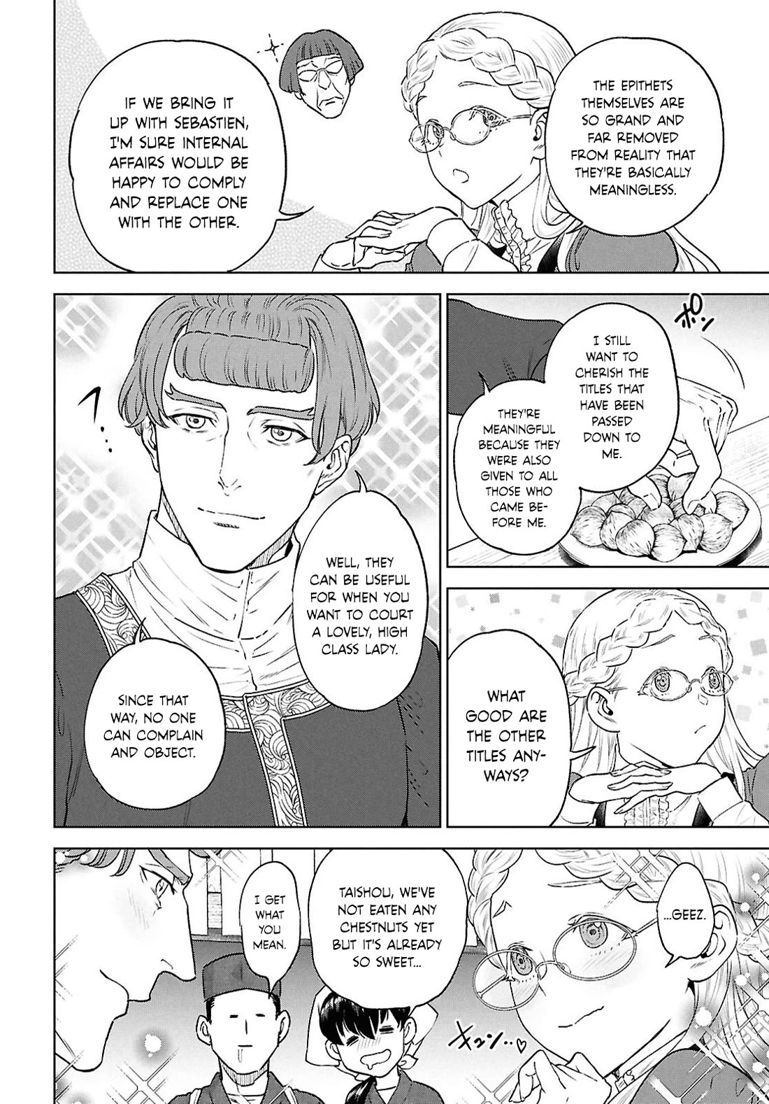 Isekai Izakaya "Nobu" Chapter 133 page 4 - Chapter 133: The Two of Them, and Chestnuts