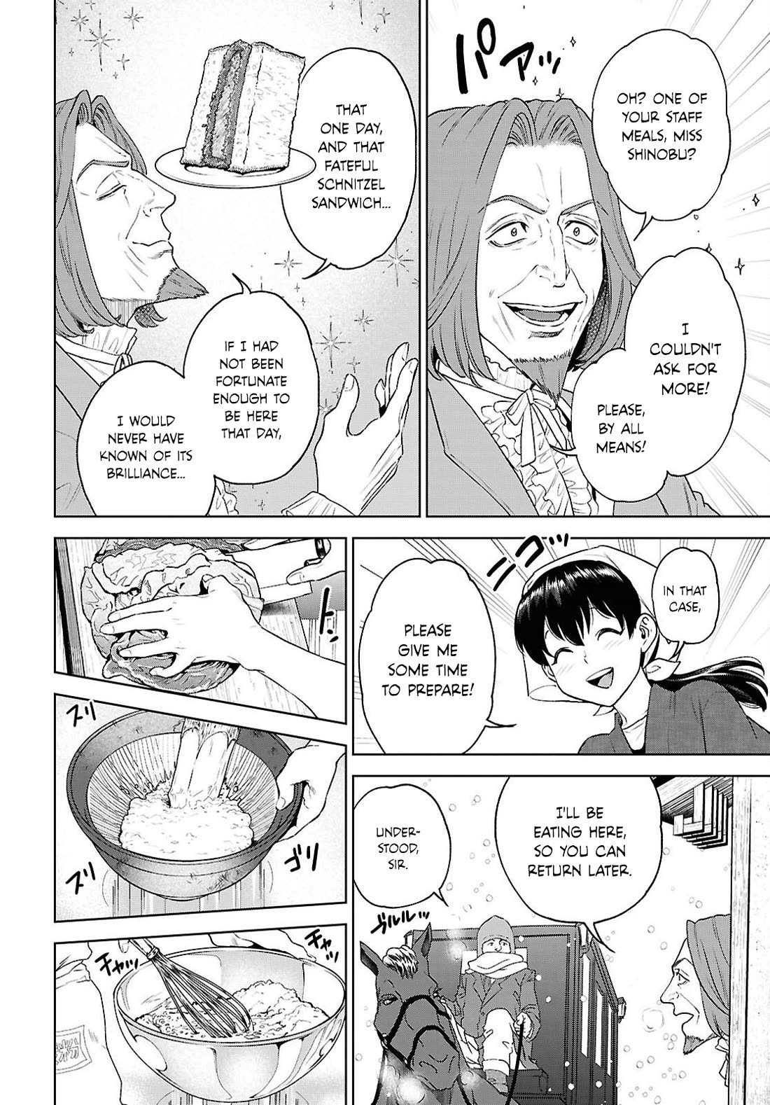 Isekai Izakaya "Nobu" Chapter 136 page 10 - Chapter 136: Snow and Okonomiyaki