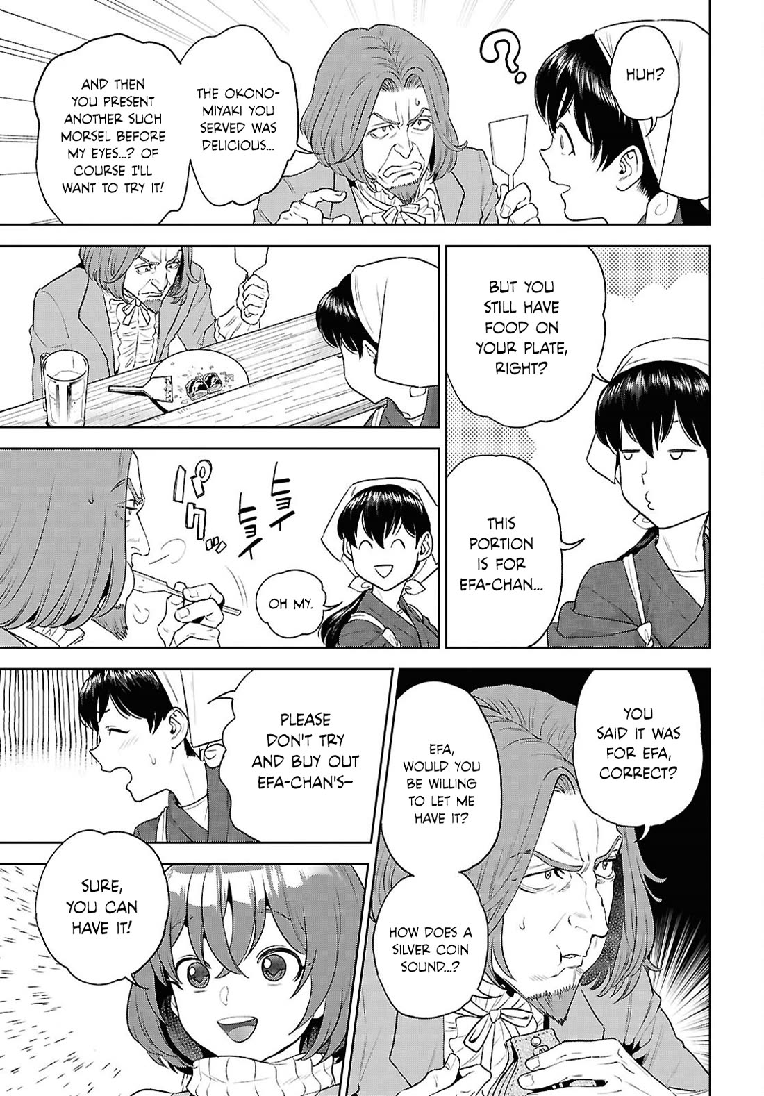 Isekai Izakaya "Nobu" Chapter 136 page 19 - Chapter 136: Snow and Okonomiyaki
