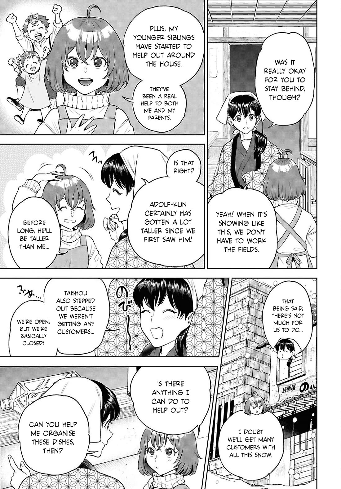 Isekai Izakaya "Nobu" Chapter 136 page 3 - Chapter 136: Snow and Okonomiyaki
