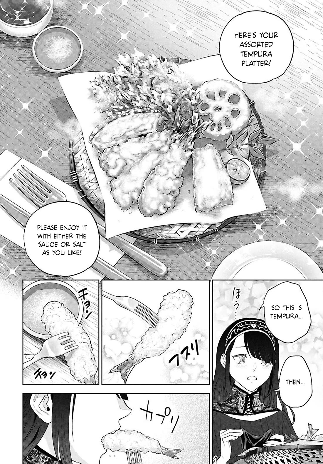 Isekai Izakaya "Nobu" Chapter 137 page 22 - Chapter 137: Tempura and a Beauty's Tears