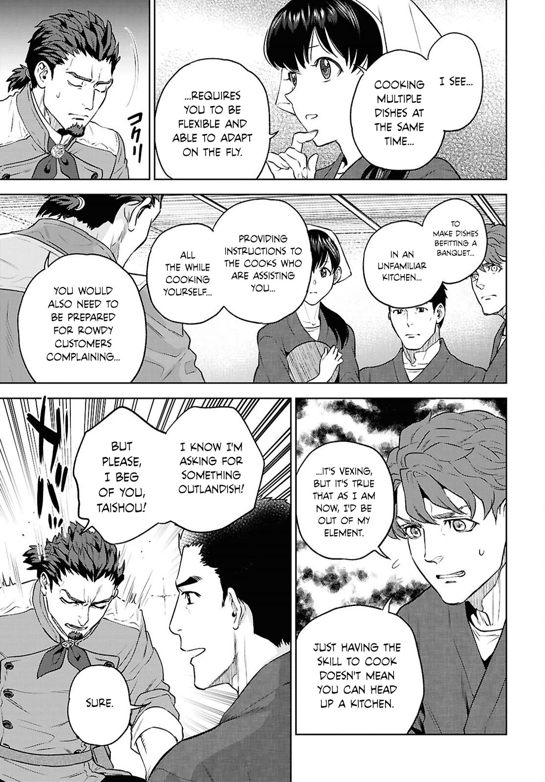 Isekai Izakaya "Nobu" Chapter 139 page 21 - Chapter 139: The Two Chefs