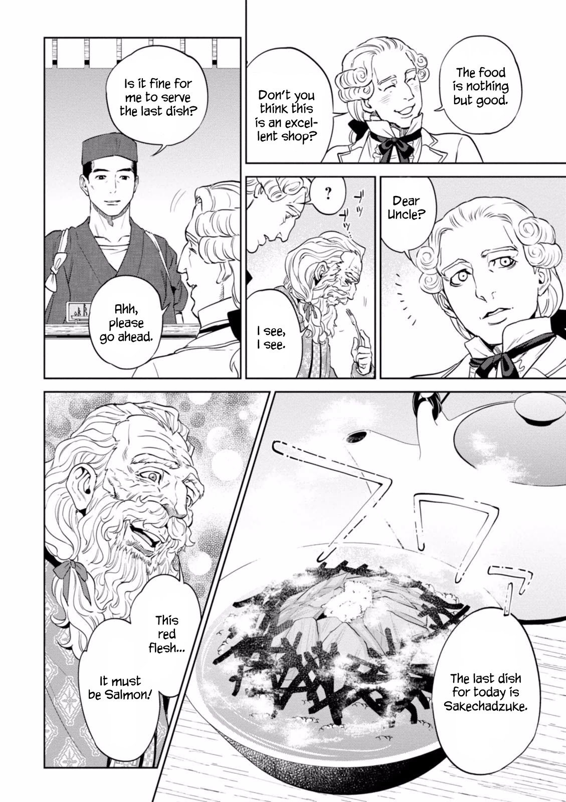 Isekai Izakaya "Nobu" Chapter 19 page 19 - Chapter 19: The Old Man and the Fish