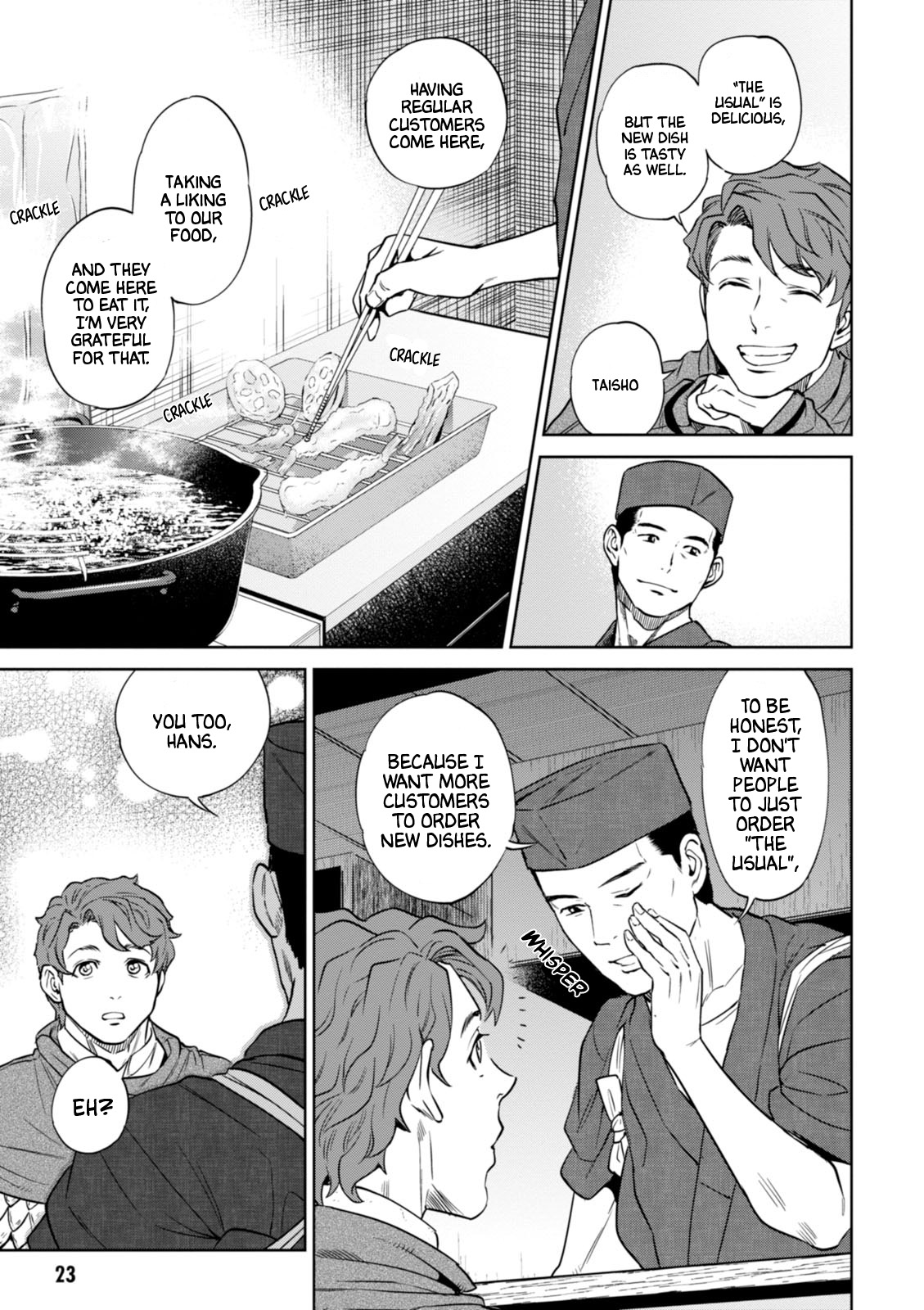 Isekai Izakaya "Nobu" Chapter 21 page 23 - Chapter 21: The Usual