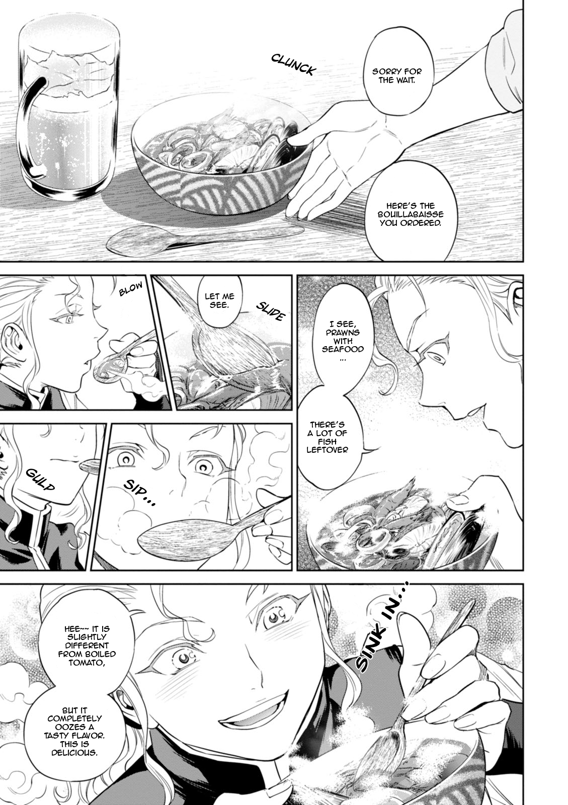 Isekai Izakaya "Nobu" Chapter 22 page 12 - Chapter 22: The Female Mercenary