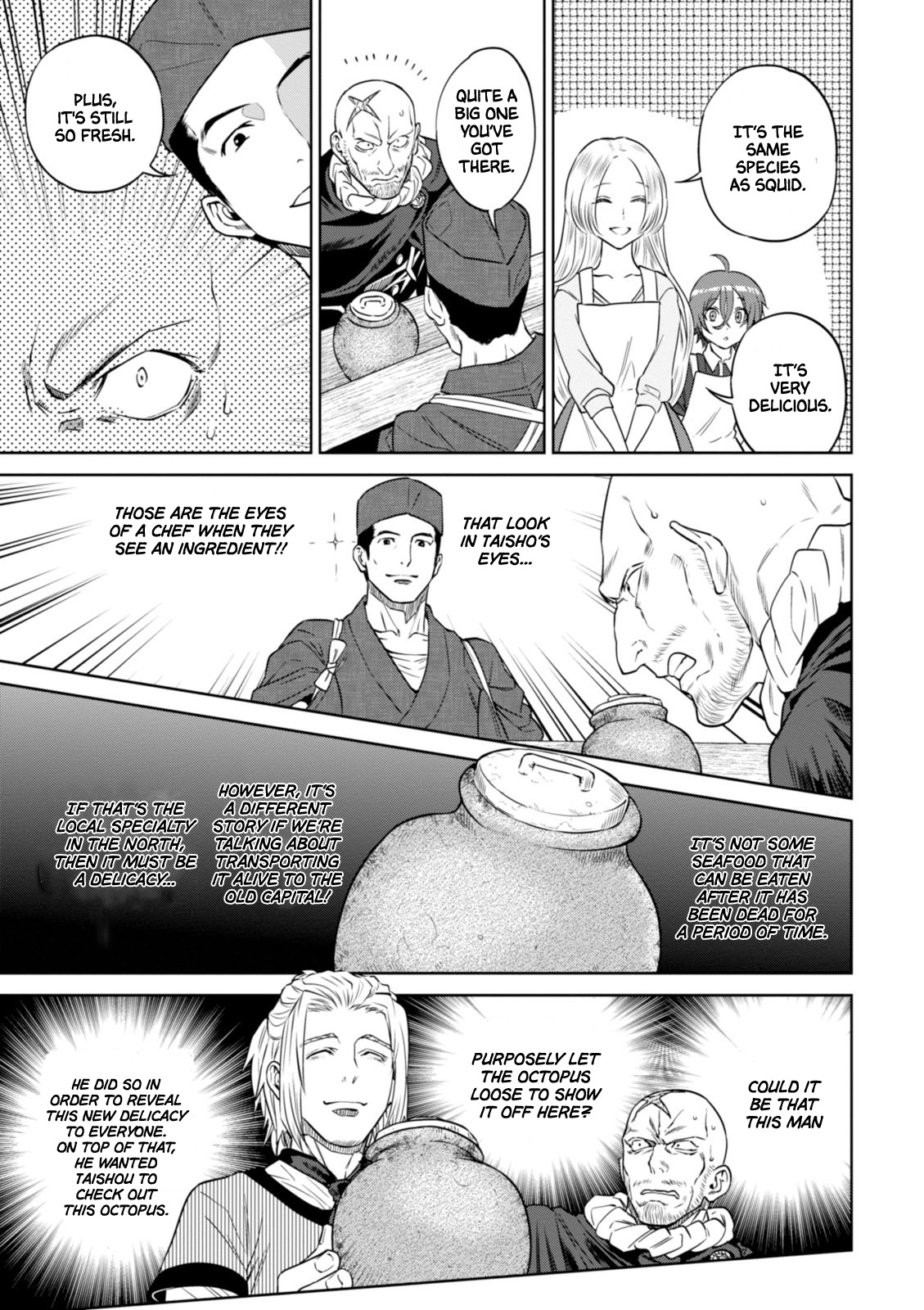 Isekai Izakaya "Nobu" Chapter 24 page 14 - Chapter 24: All Kinds of Octopus Dishes