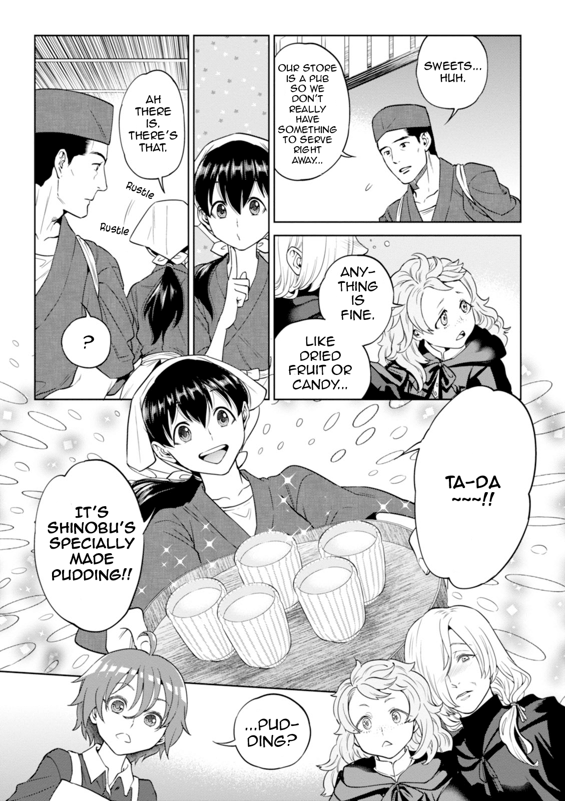Isekai Izakaya "Nobu" Chapter 25 page 16 - Chapter 25: Shinobu-chan's Specially Made Pudding