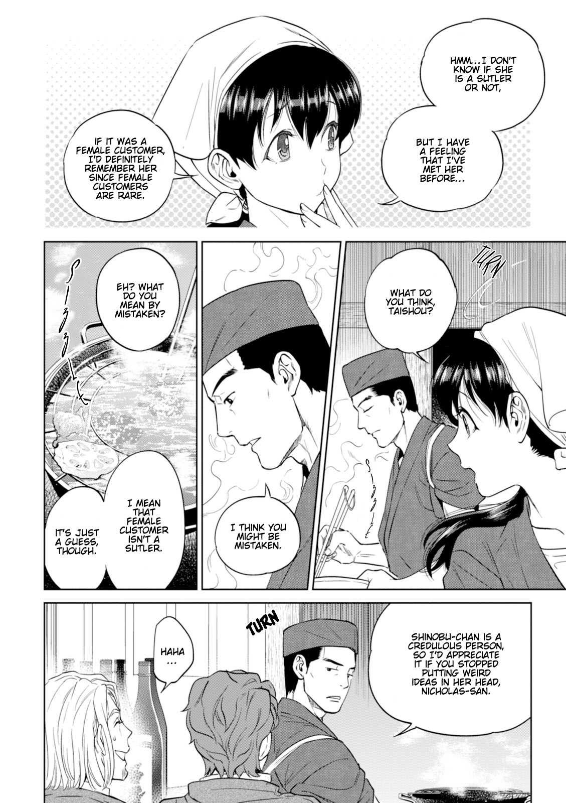 Isekai Izakaya "Nobu" Chapter 27 page 13 - Chapter 27: A Suspicious Woman