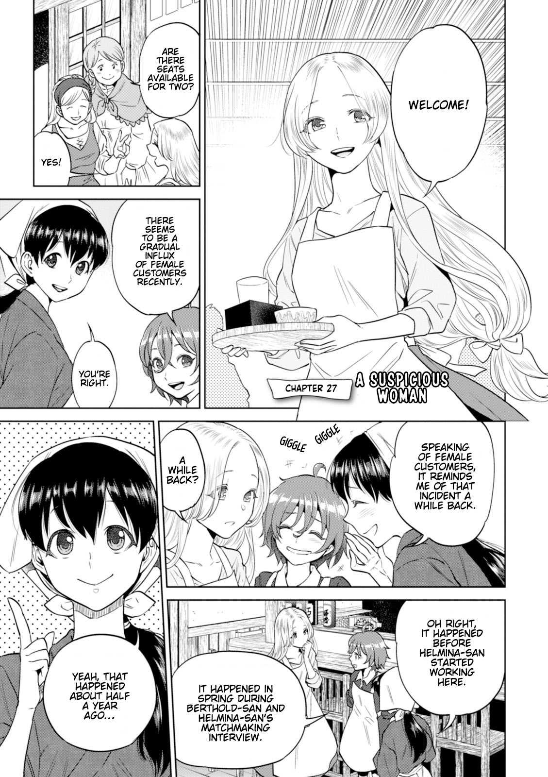 Isekai Izakaya "Nobu" Chapter 27 page 2 - Chapter 27: A Suspicious Woman