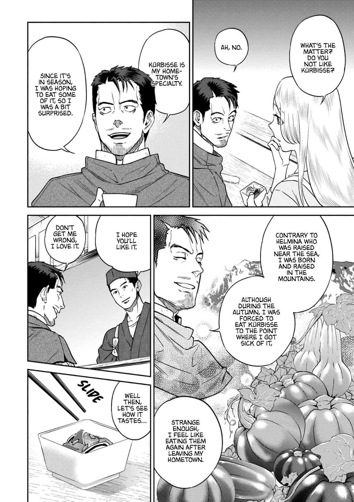 Isekai Izakaya "Nobu" Chapter 28 page 23 - Chapter 28: The Married Couple and Pumpkin