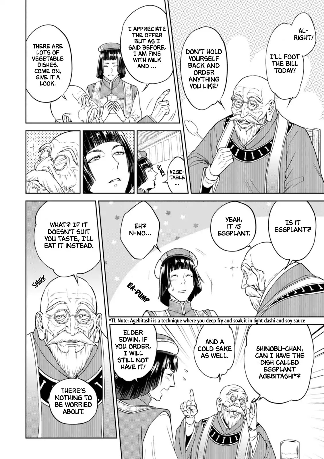 Isekai Izakaya "Nobu" Chapter 30 page 17 - Chapter 30: Eggplant Agebitashi