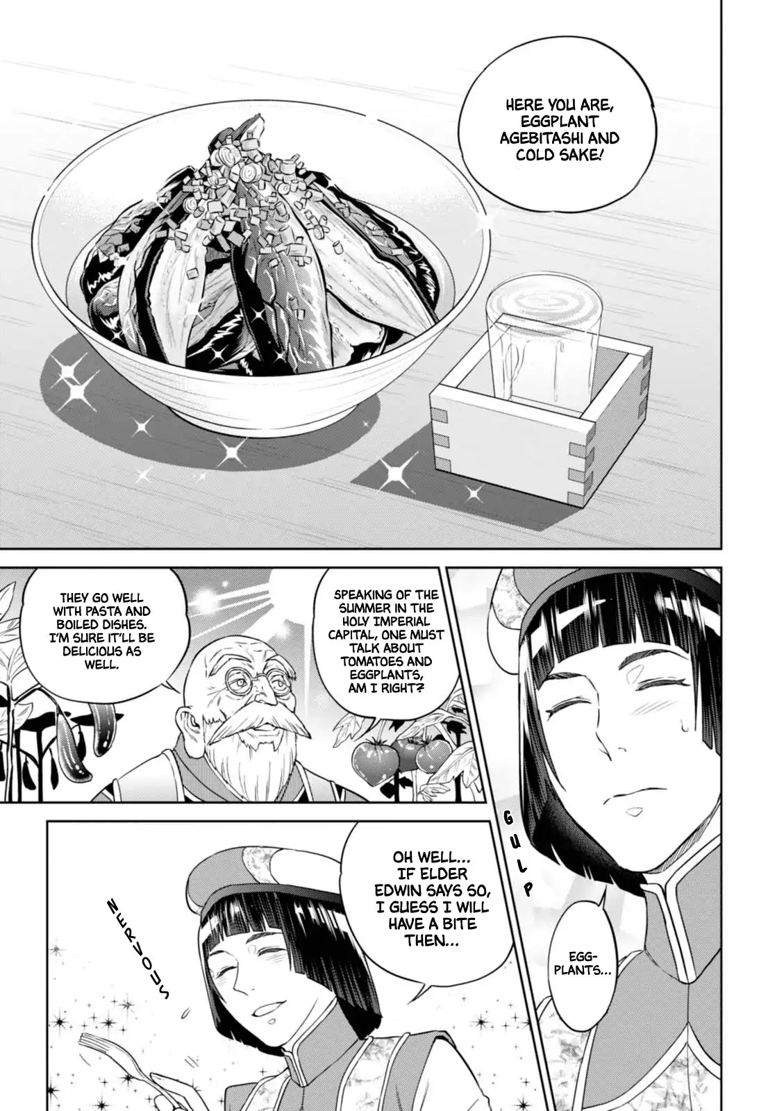 Isekai Izakaya "Nobu" Chapter 30 page 18 - Chapter 30: Eggplant Agebitashi