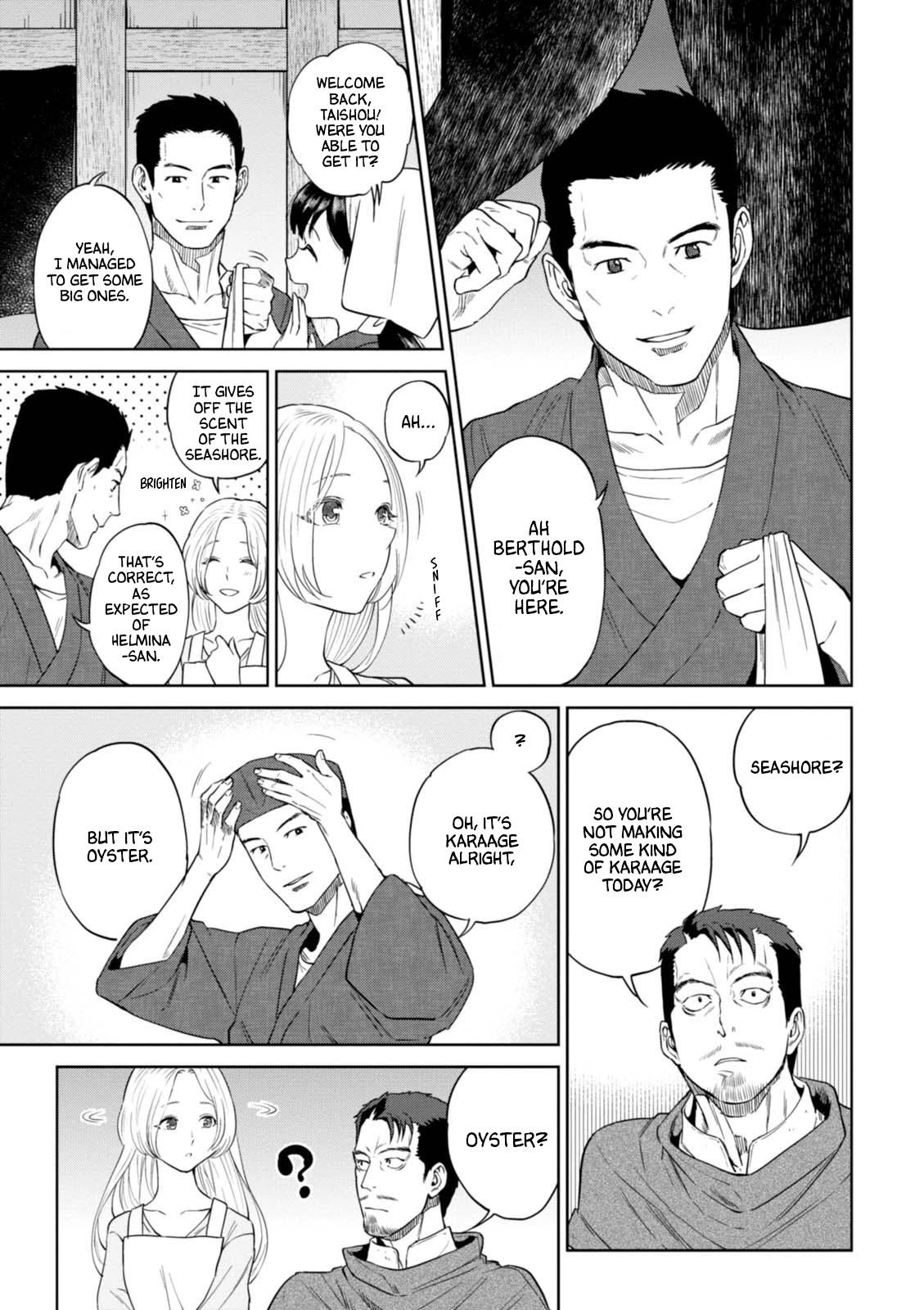 Isekai Izakaya "Nobu" Chapter 32 page 6 - Chapter 32: Raw Oyster Ban