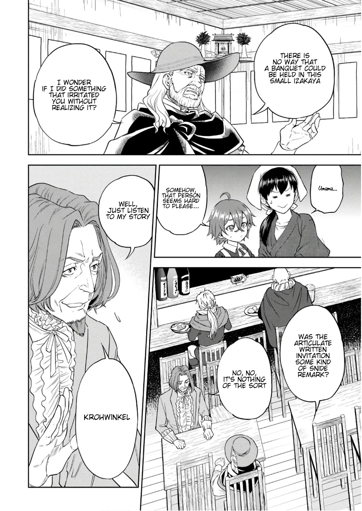 Isekai Izakaya "Nobu" Chapter 37 page 5 - Chapter 37: A Dish of Confidence