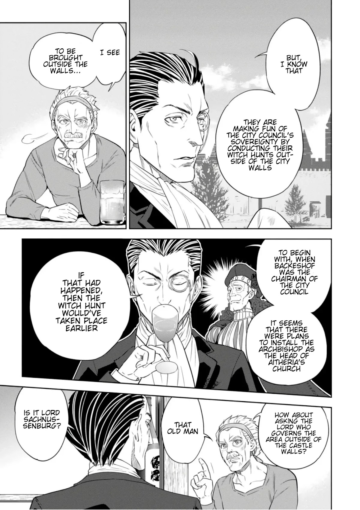 Isekai Izakaya "Nobu" Chapter 40 page 6 - Chapter 40: The Witch and the Archbishop (First Part)