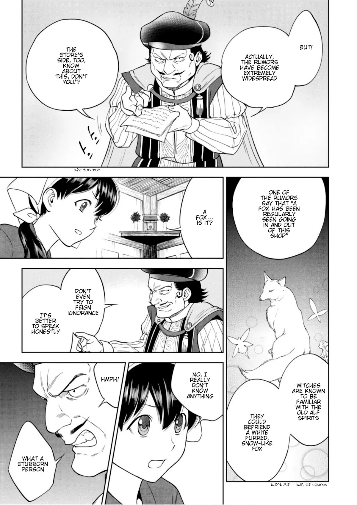 Isekai Izakaya "Nobu" Chapter 41 page 14 - Chapter 41: The Witch and the Archbishop (Middle Part)