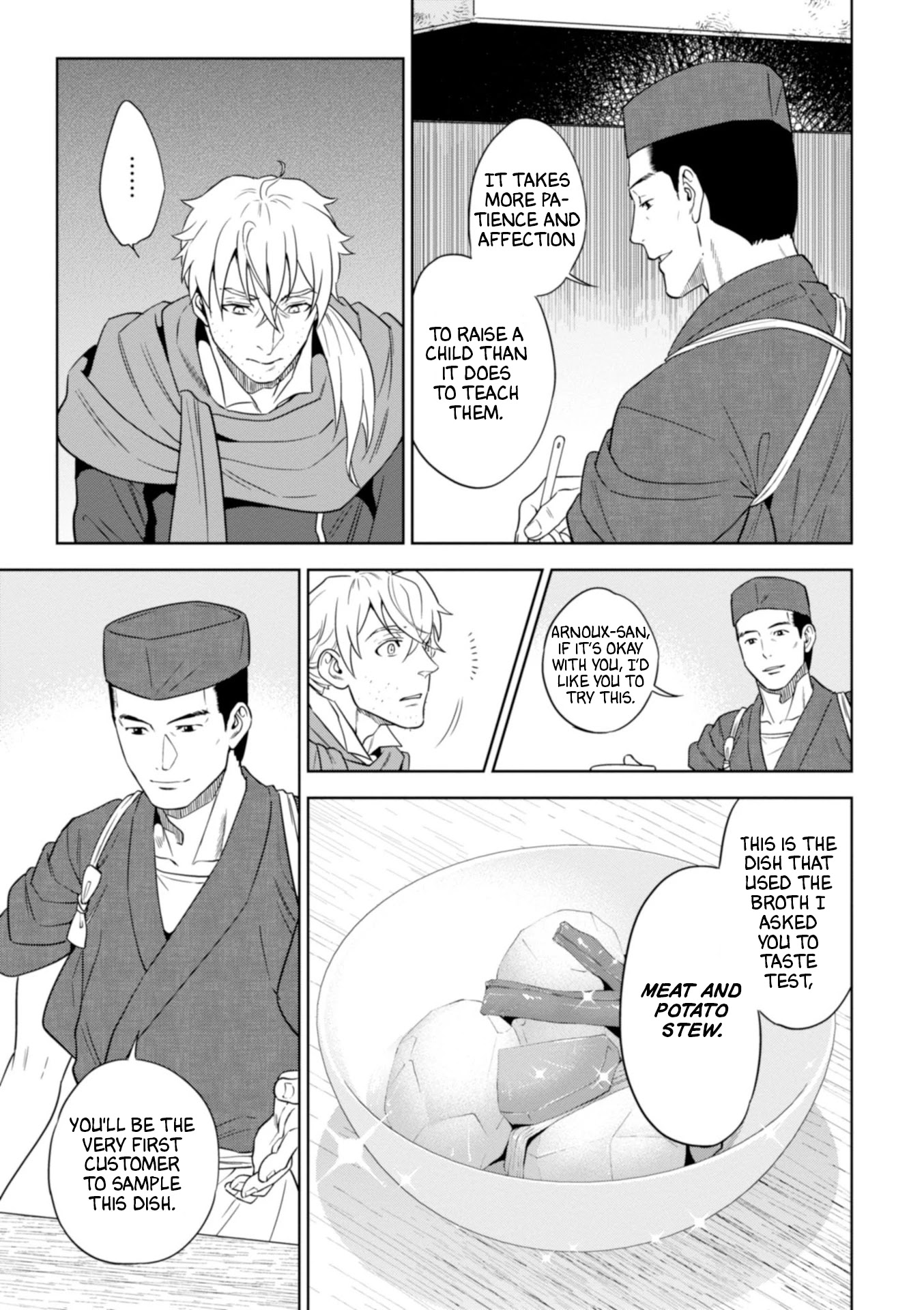 Isekai Izakaya "Nobu" Chapter 43 page 12 - Chapter 43: Meat and Potato Stew