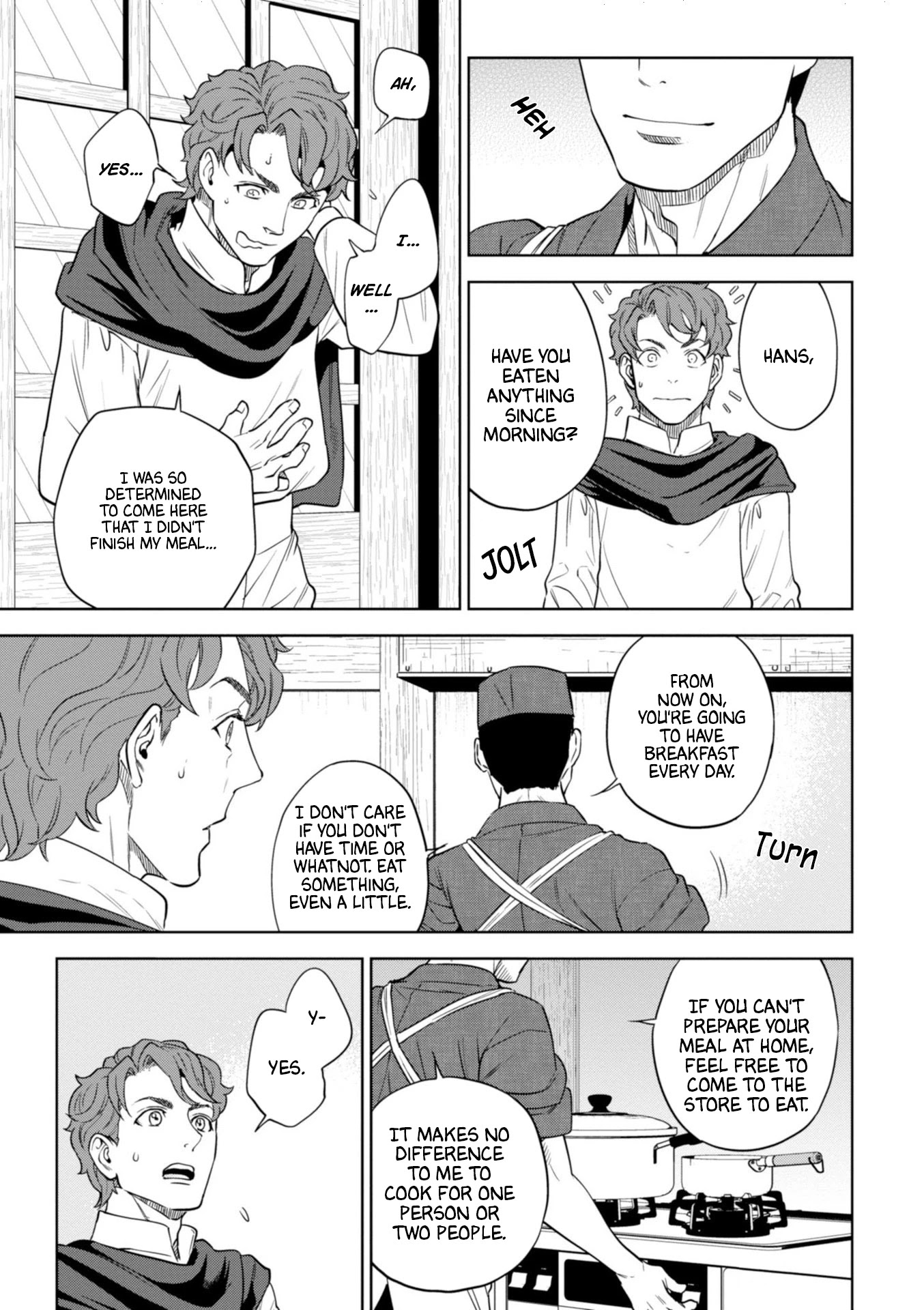 Isekai Izakaya "Nobu" Chapter 45 page 17 - Chapter 45: Hans' Resolution