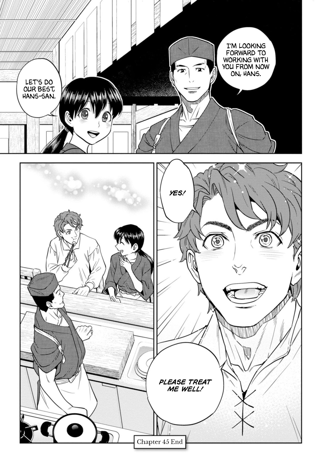 Isekai Izakaya "Nobu" Chapter 45 page 29 - Chapter 45: Hans' Resolution