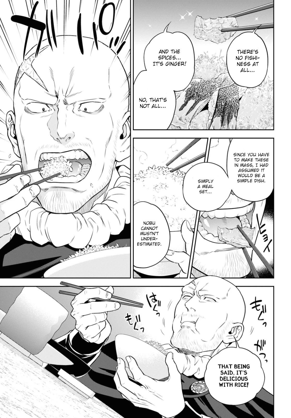 Isekai Izakaya "Nobu" Chapter 75 page 11 - Chapter 75: Mackerel Karaage