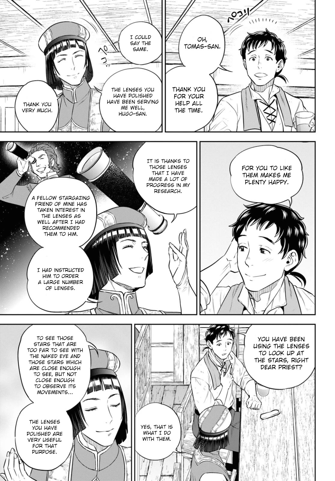 Isekai Izakaya "Nobu" Chapter 84 page 9 - Chapter 84: Lenses, Ham Katsu, and the Stars in the Sky