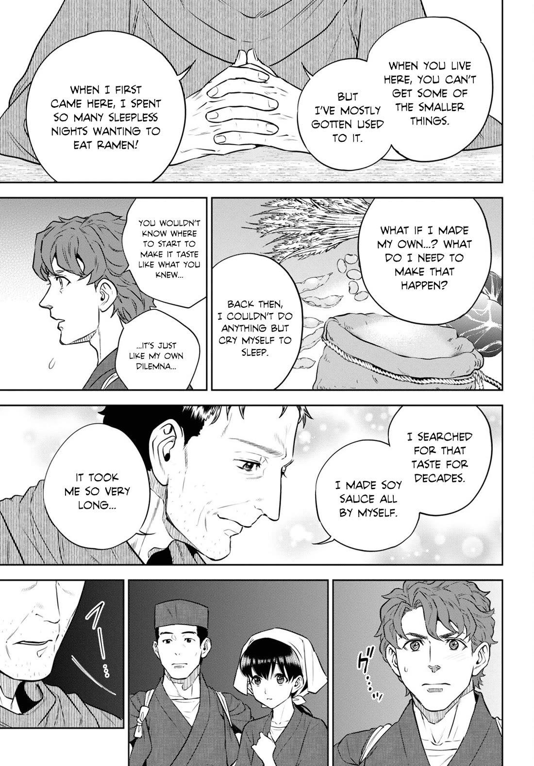 Isekai Izakaya "Nobu" Chapter 88 page 21 - Chapter 88: The Man Who Came From Across a Distant Sea