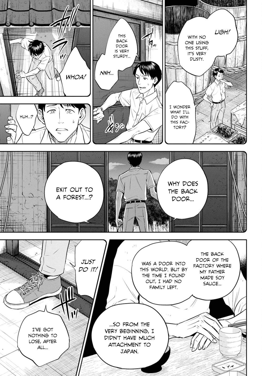 Isekai Izakaya "Nobu" Chapter 89 page 13 - Chapter 89: A Bottle of Soy Sauce