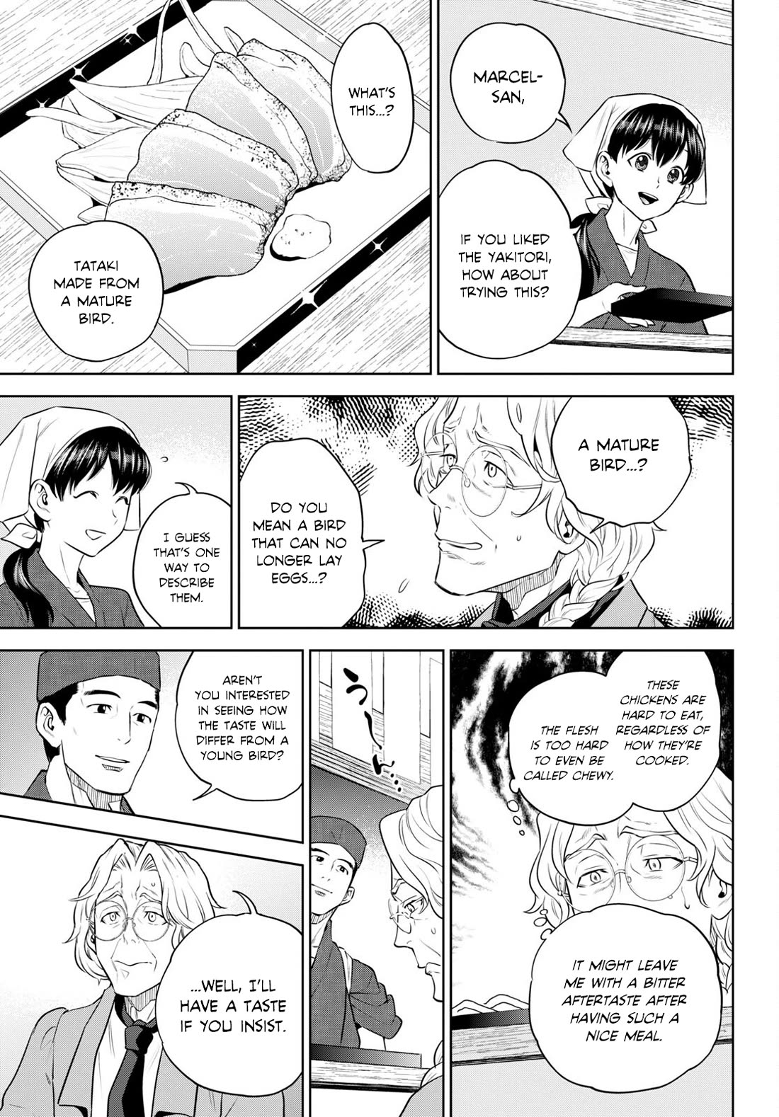 Isekai Izakaya "Nobu" Chapter 94 page 21 - Chapter 94: Yakitori After Work