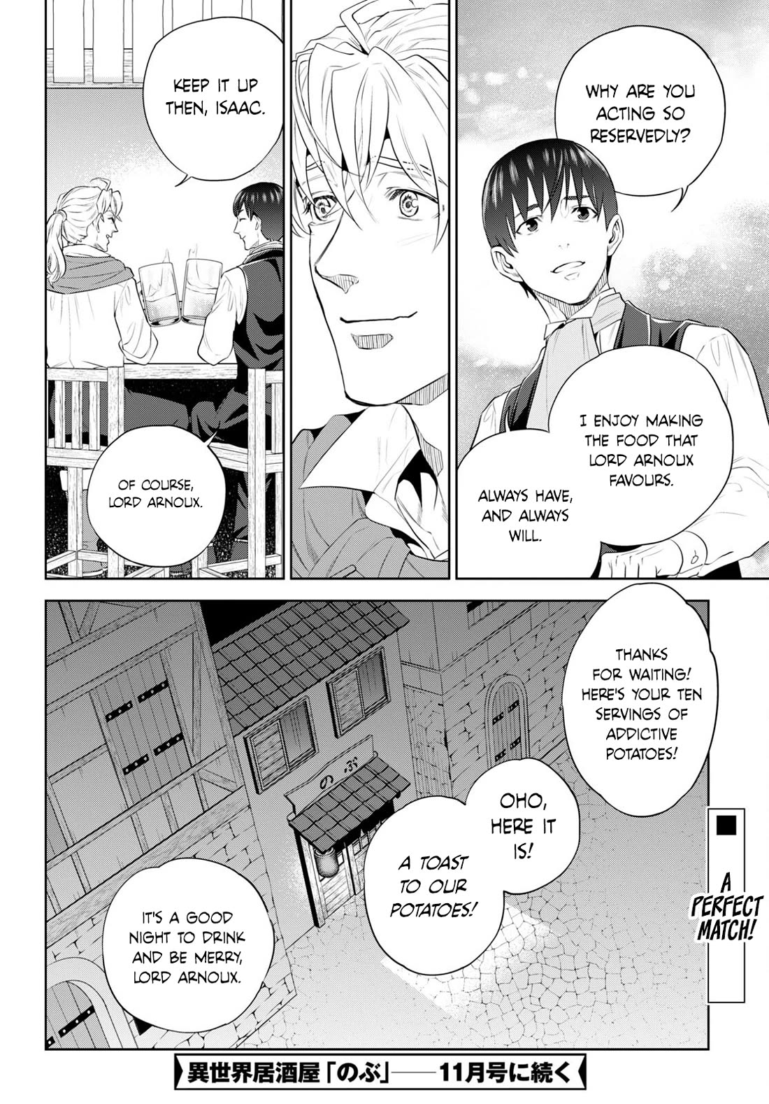 Isekai Izakaya "Nobu" Chapter 96 page 28 - Chapter 96: The Young Lord and his Potatoes