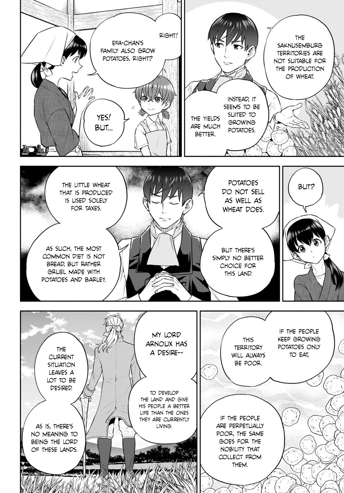 Isekai Izakaya "Nobu" Chapter 96 page 4 - Chapter 96: The Young Lord and his Potatoes