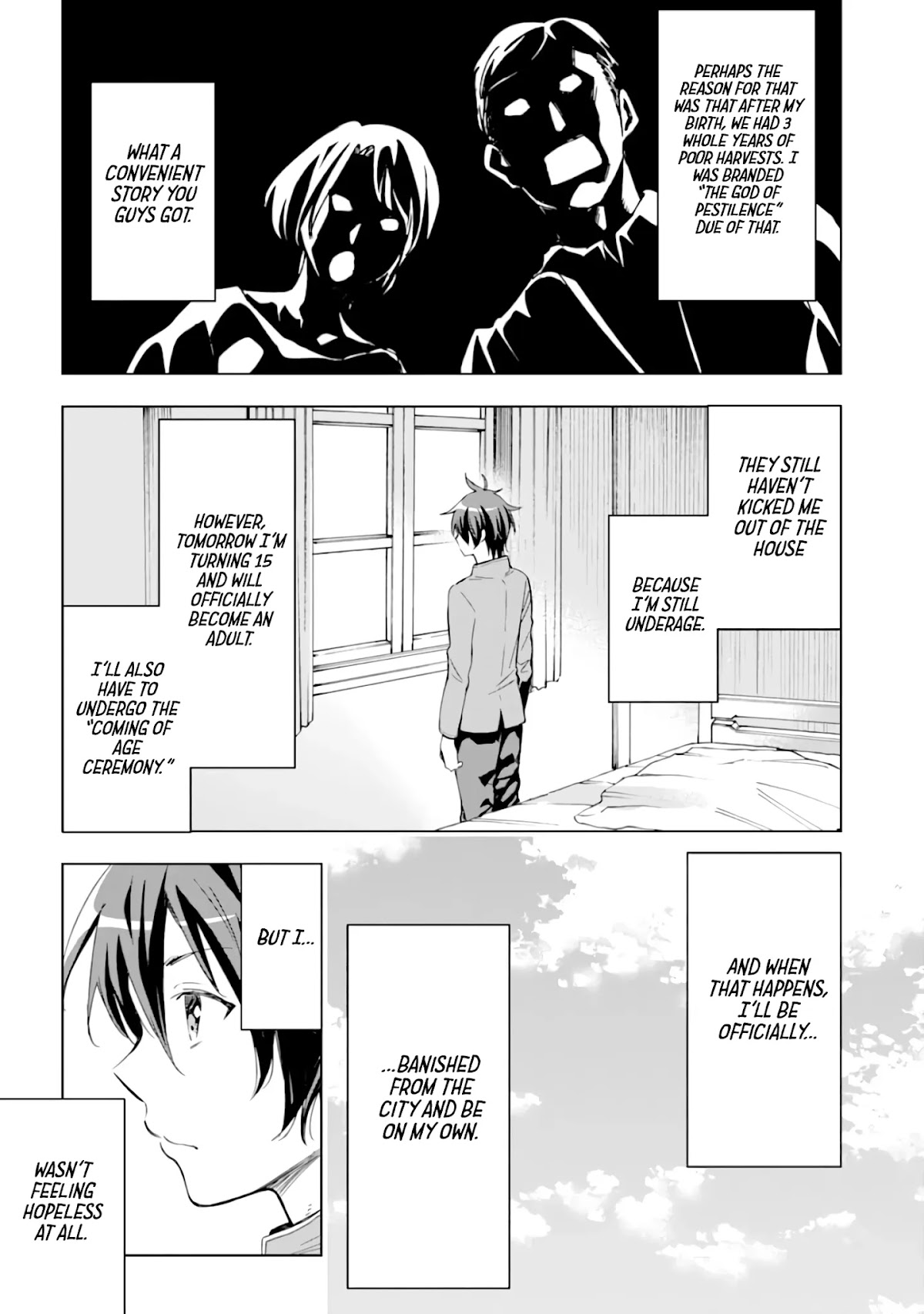 Isekai Kenja no Tensei Musou ~Geemu no Chishiki de Isekai Saikyou~ Chapter 1 page 13 - Chapter 1: The world where I was reincarnated was very similar to the game’s.