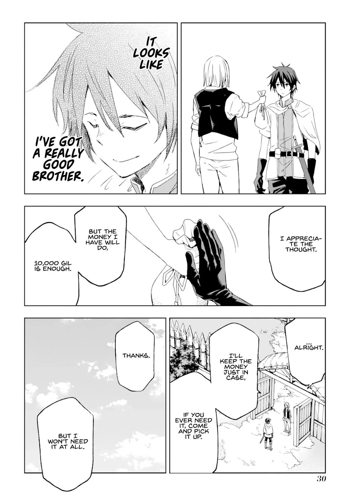Isekai Kenja no Tensei Musou ~Geemu no Chishiki de Isekai Saikyou~ Chapter 1 page 28 - Chapter 1: The world where I was reincarnated was very similar to the game’s.