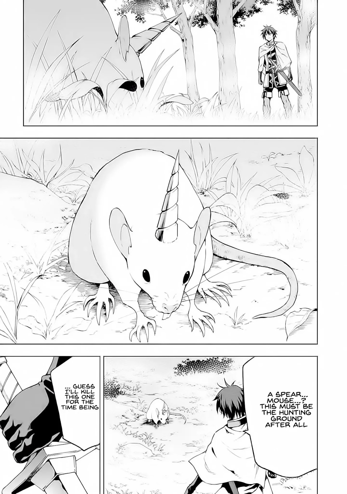 Isekai Kenja no Tensei Musou ~Geemu no Chishiki de Isekai Saikyou~ Chapter 4 page 14 - Chapter 4: The opponent was a horde