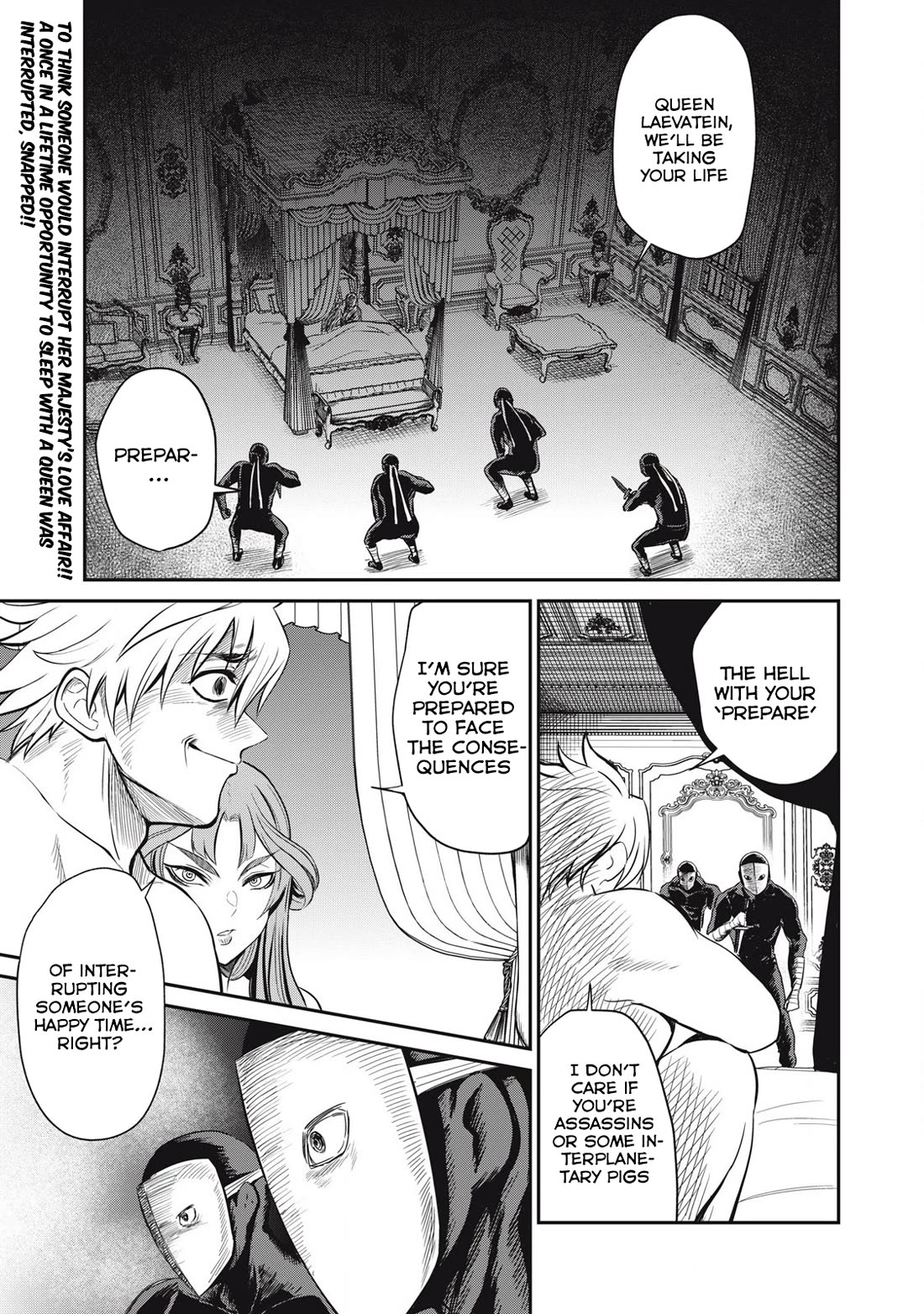 Isekai Koushoku Musou Roku ~ Using the Wisdom and Power of Reincarnation in Another World to Just XXXX Chapter 30 page 1 - Chapter 30: Vs. Assassins