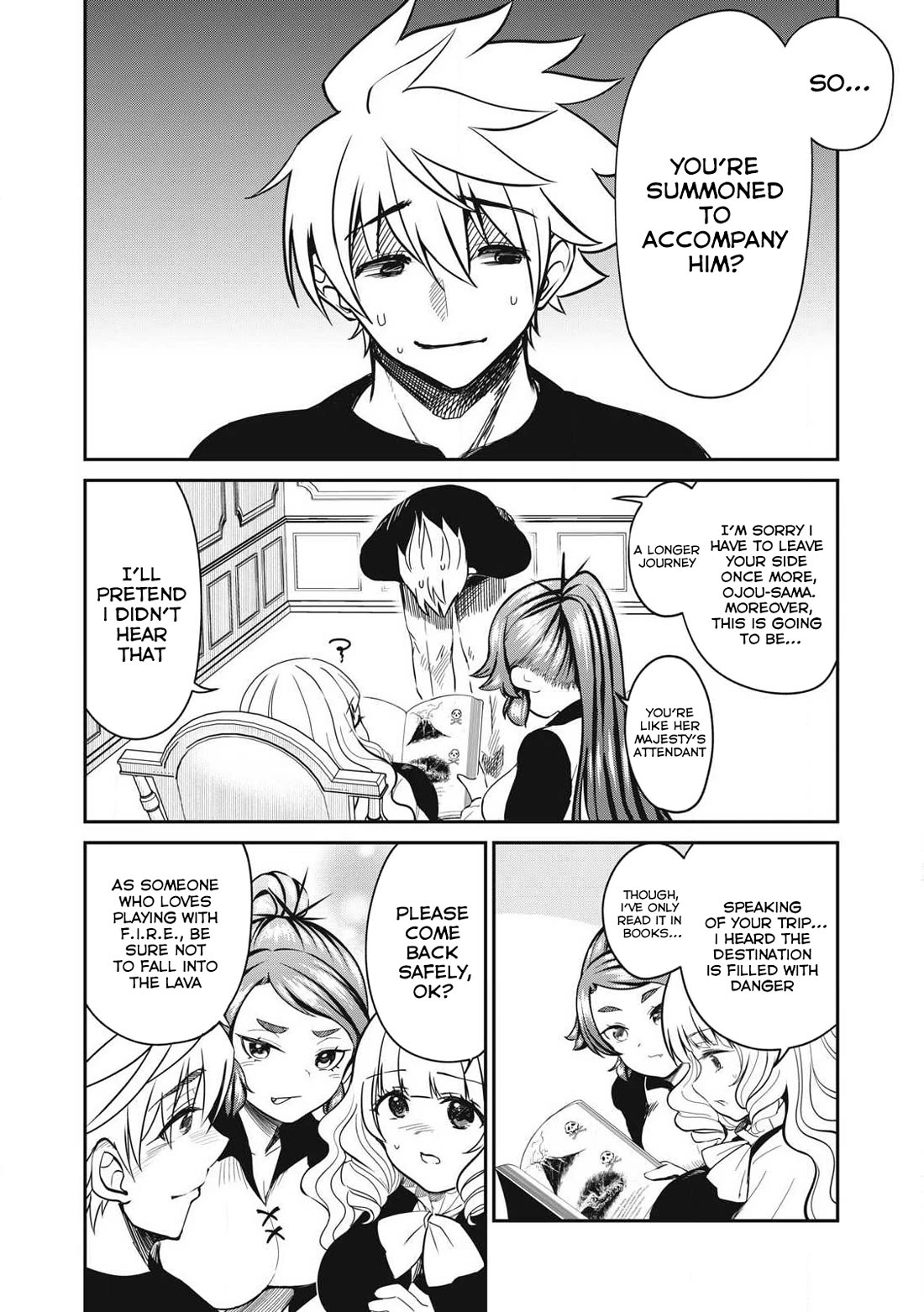 Isekai Koushoku Musou Roku ~ Using the Wisdom and Power of Reincarnation in Another World to Just XXXX Chapter 36 page 4 - Chapter 36: Setting Off On A Trial