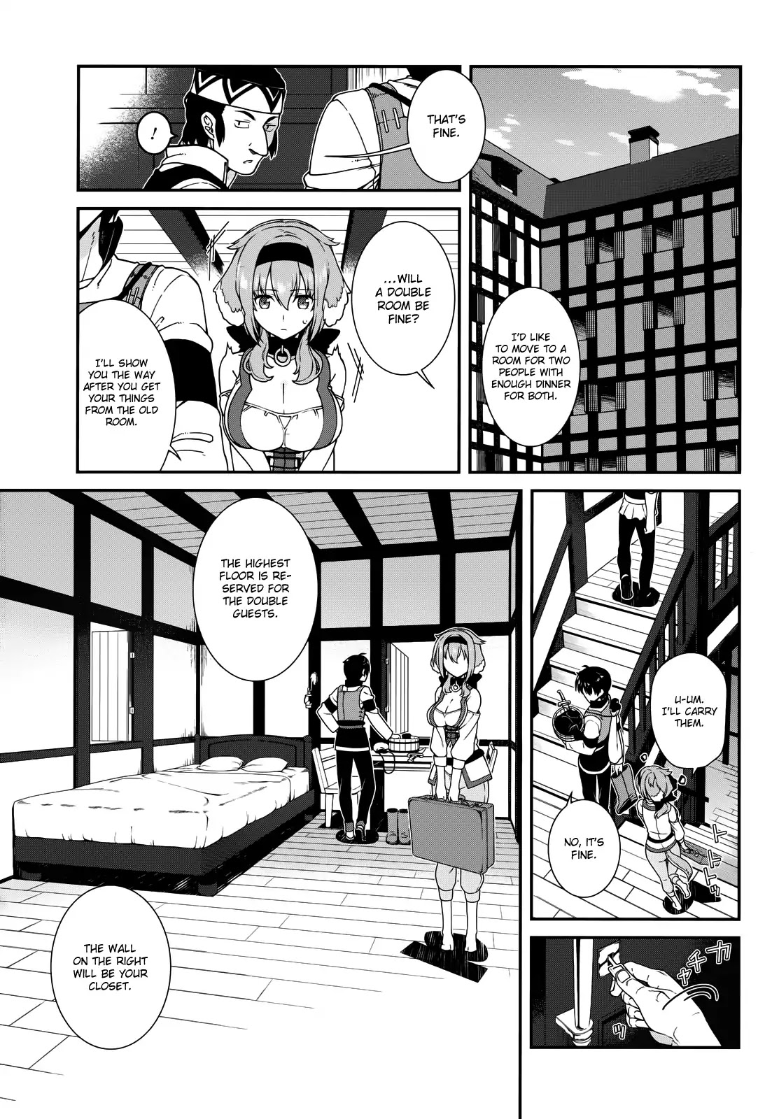 Isekai Meikyuu de Harem o Chapter 10 page 5 - Chapter 10: Double 1