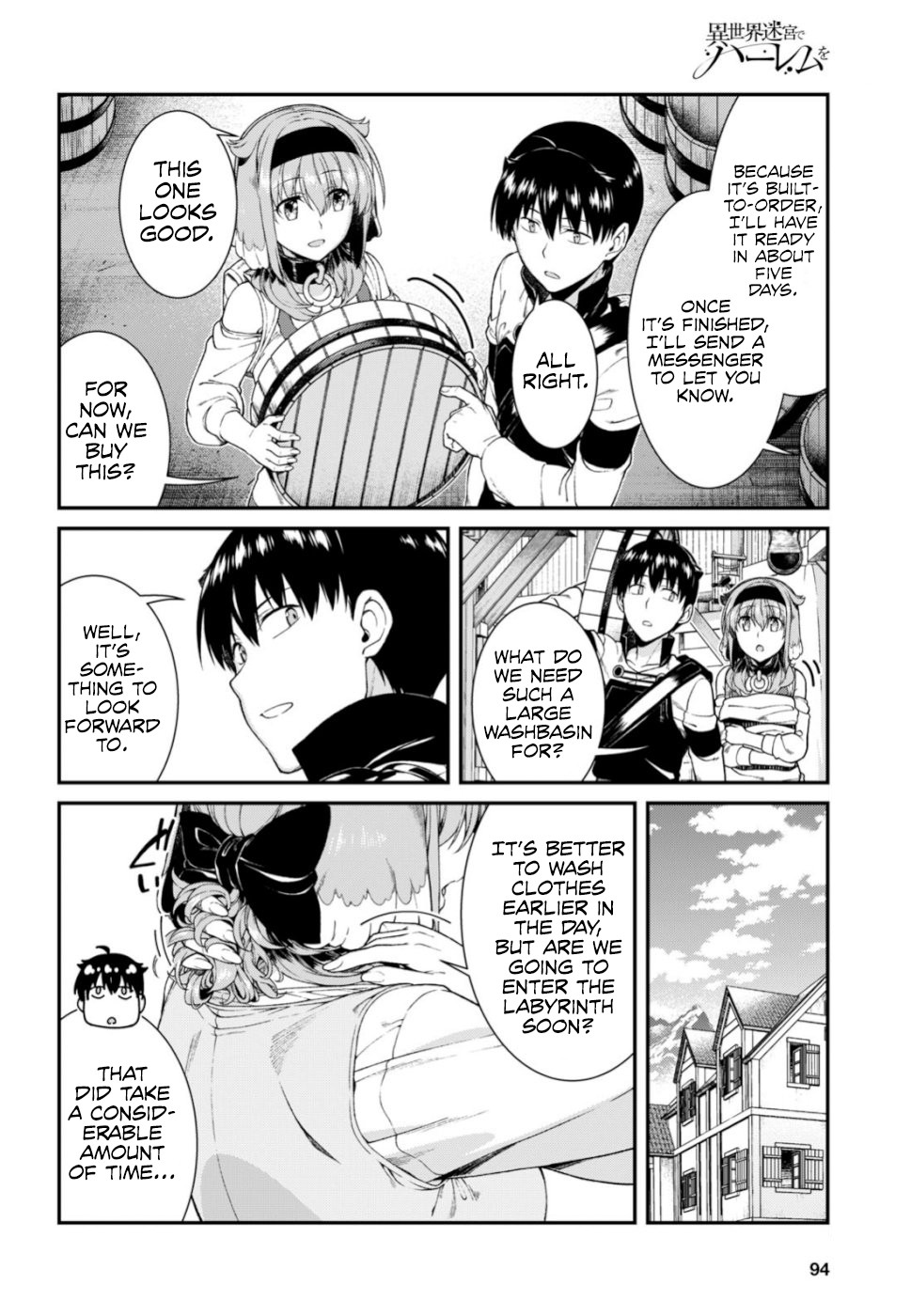 Isekai Meikyuu de Harem o Chapter 28 page 9 - Chapter 28: Bath (1)