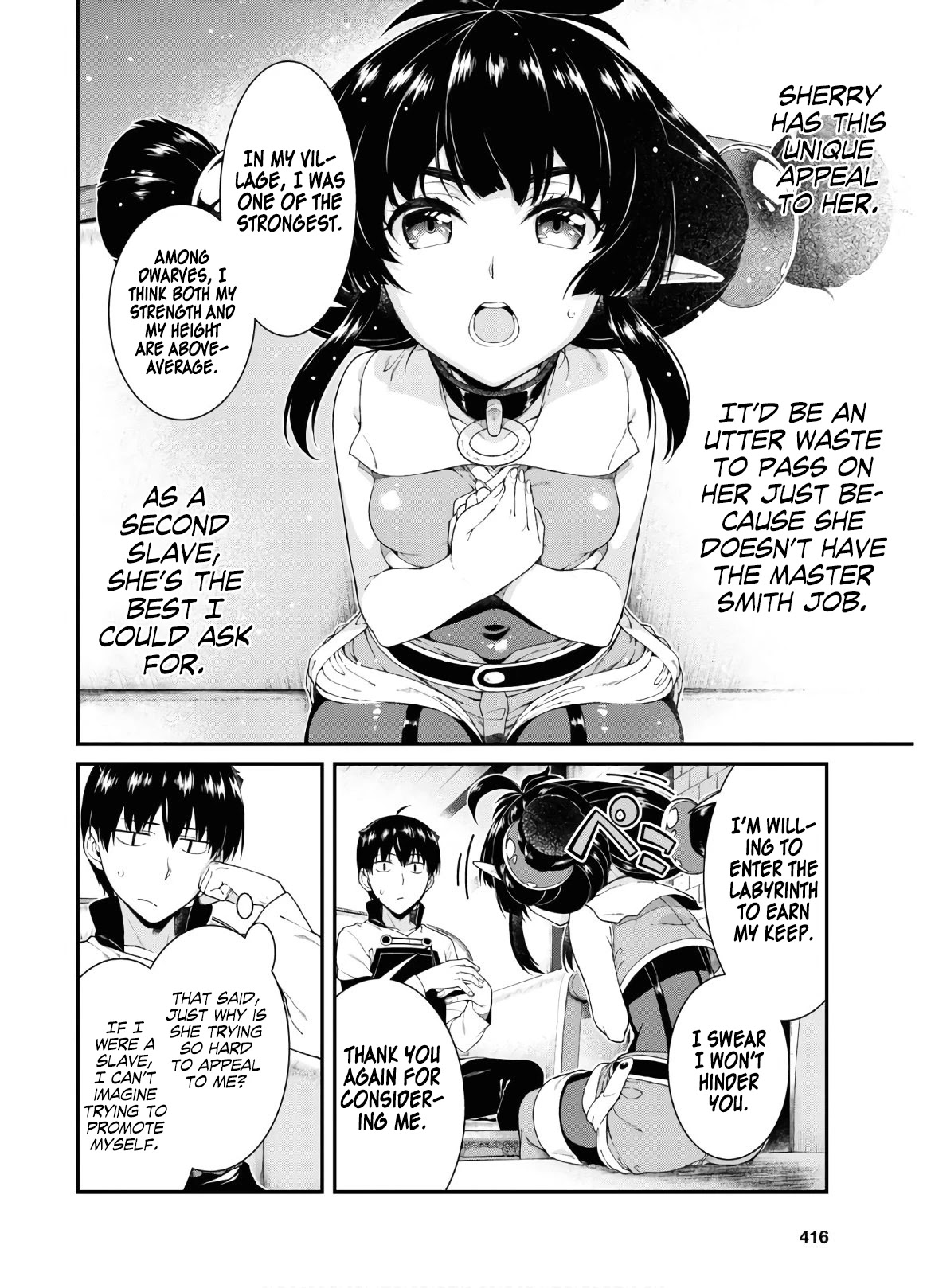 Isekai Meikyuu de Harem o Chapter 38 page 10 - Chapter 38: Sherry (2)
