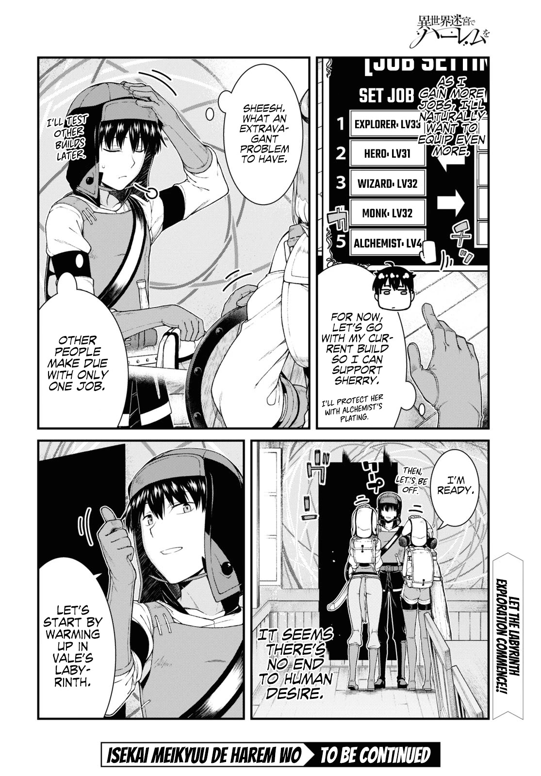 Isekai Meikyuu de Harem o Chapter 44 page 22 - Chapter 44: Never Give Up (3)