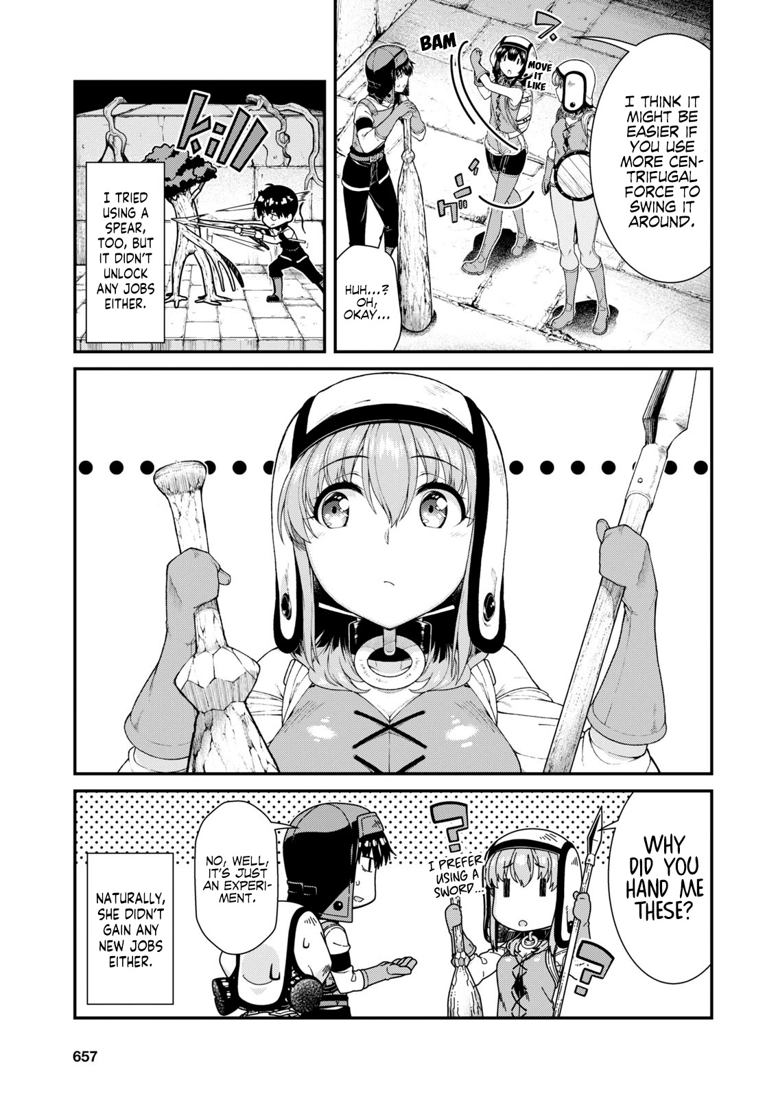 Isekai Meikyuu de Harem o Chapter 45 page 7 - Chapter 45: Never Give Up (4)