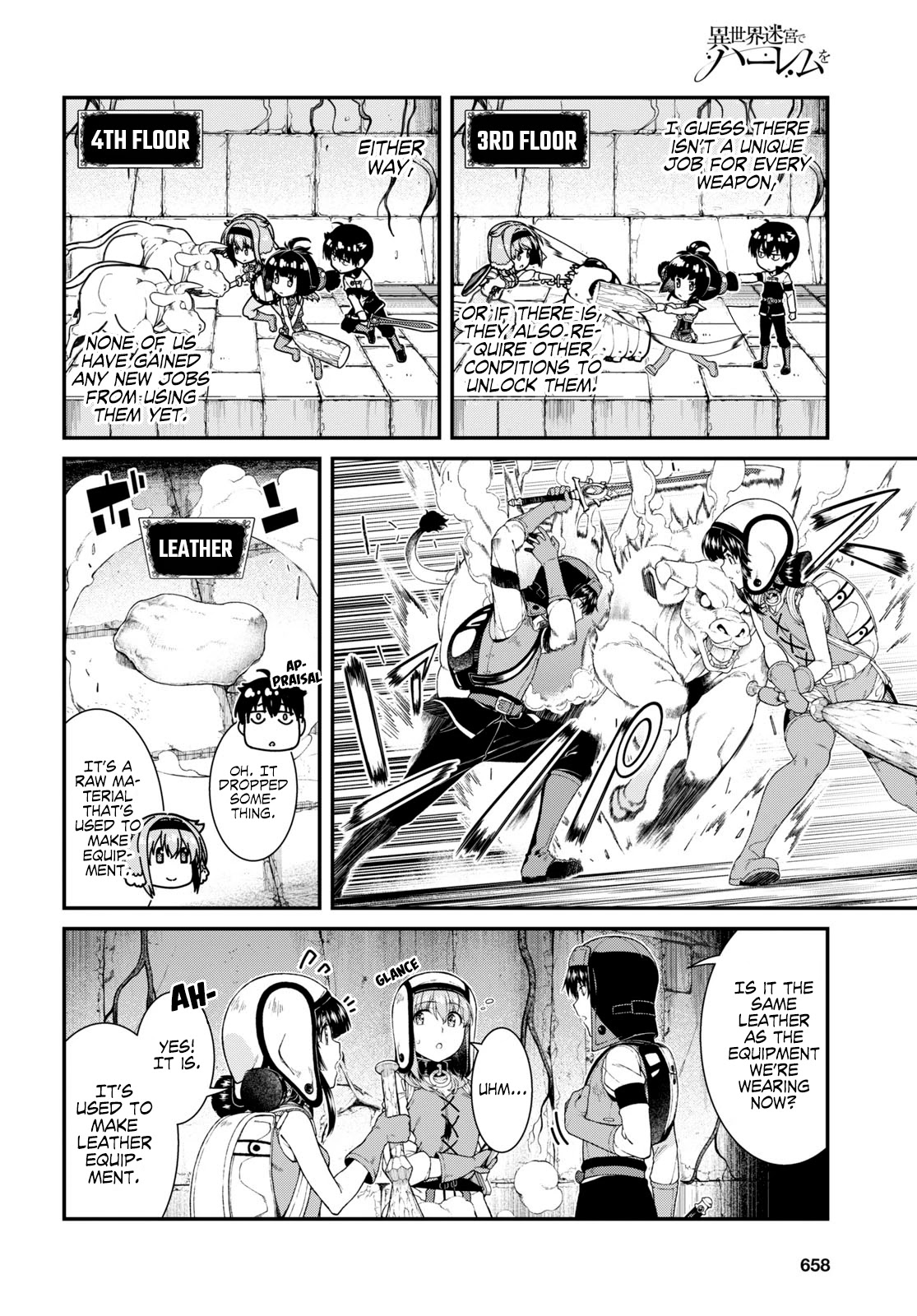 Isekai Meikyuu de Harem o Chapter 45 page 8 - Chapter 45: Never Give Up (4)