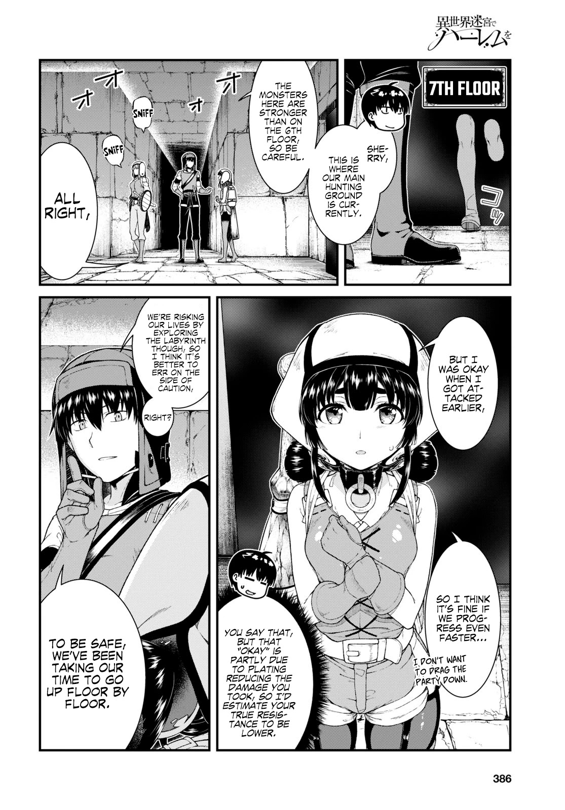 Isekai Meikyuu de Harem o Chapter 46 page 9 - Chapter 46: Never Give Up (5)
