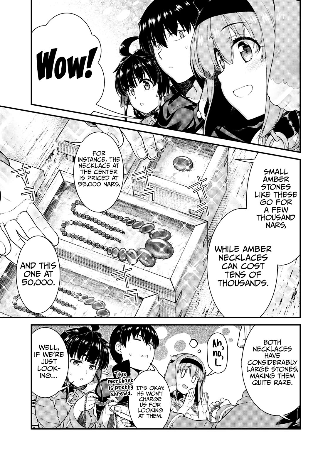 Isekai Meikyuu de Harem o Chapter 82 page 11 - Chapter 82: Amber (1)