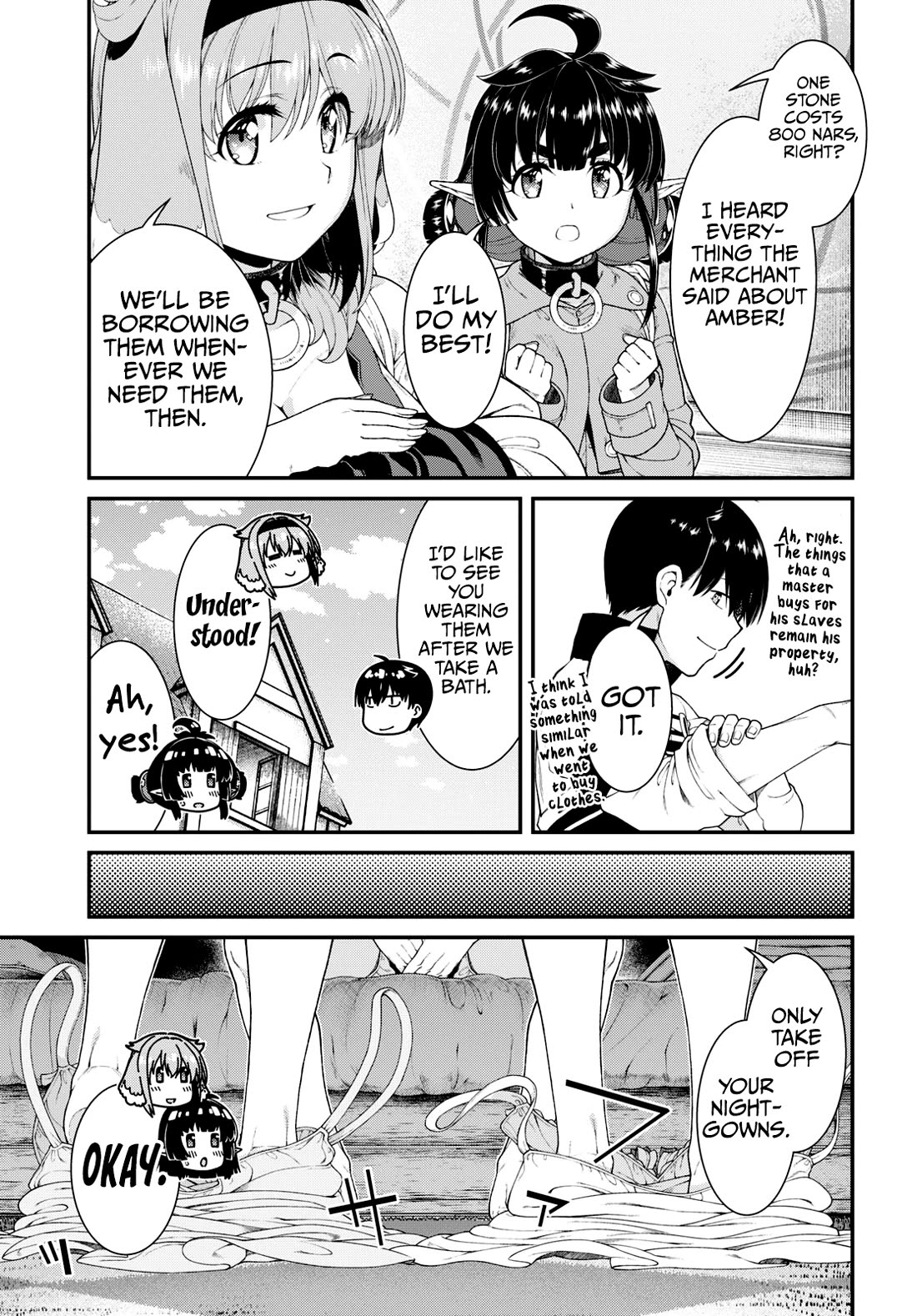 Isekai Meikyuu de Harem o Chapter 83 page 8 - Chapter 83: Amber (2)
