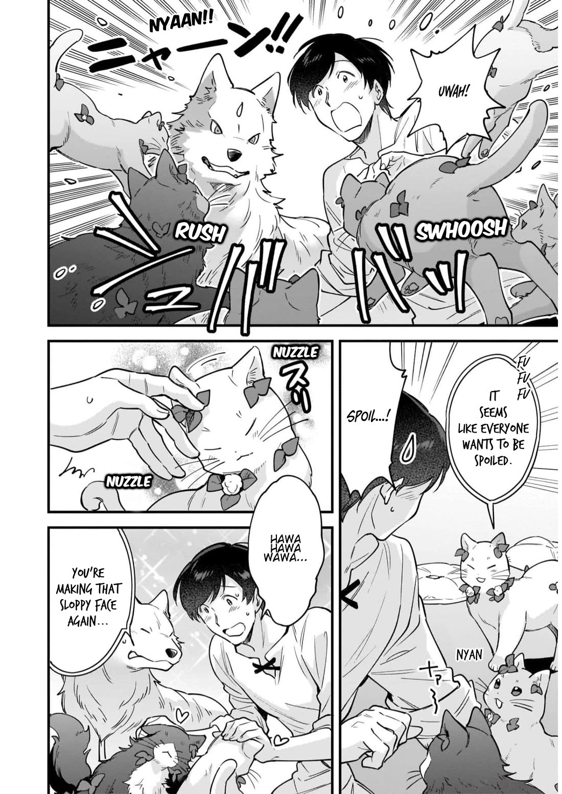 Isekai Mofumofu Cafe Chapter 16.5 page 10 - Chapter 16.5: On the Way Back to Mofumofu Cafe