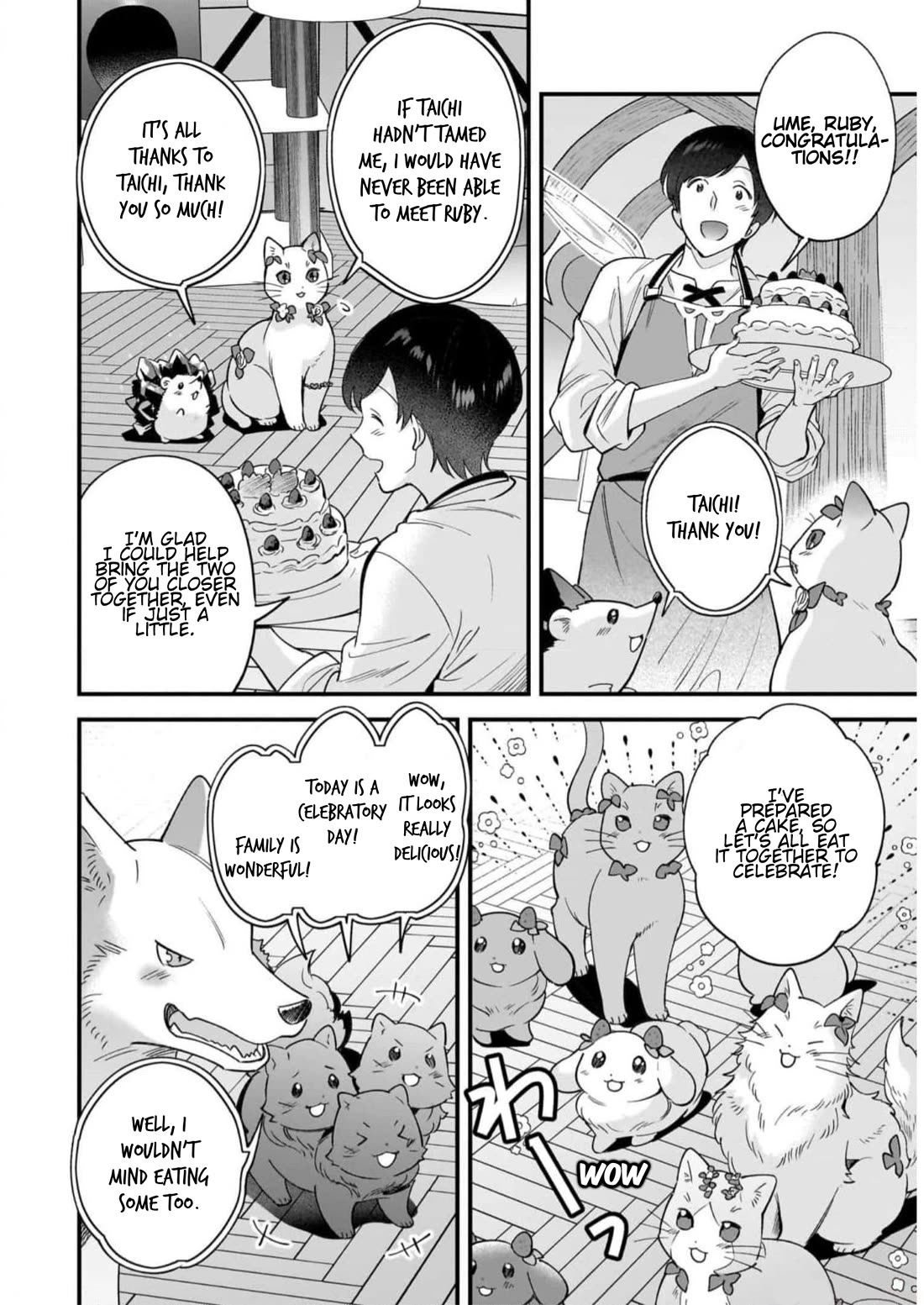 Isekai Mofumofu Cafe Chapter 22.5 page 8 - Chapter 22.5: Celebration Cake