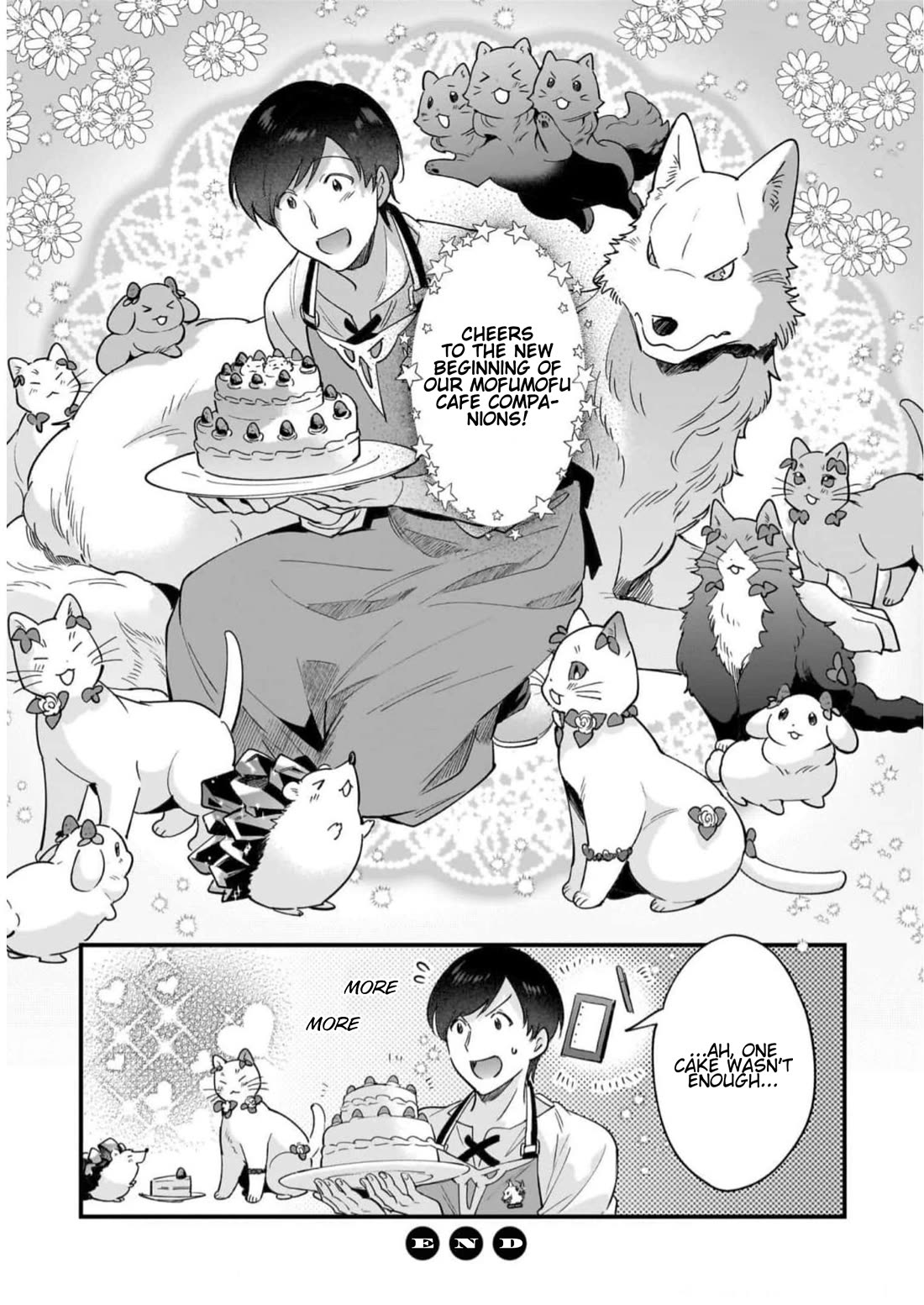 Isekai Mofumofu Cafe Chapter 22.5 page 9 - Chapter 22.5: Celebration Cake