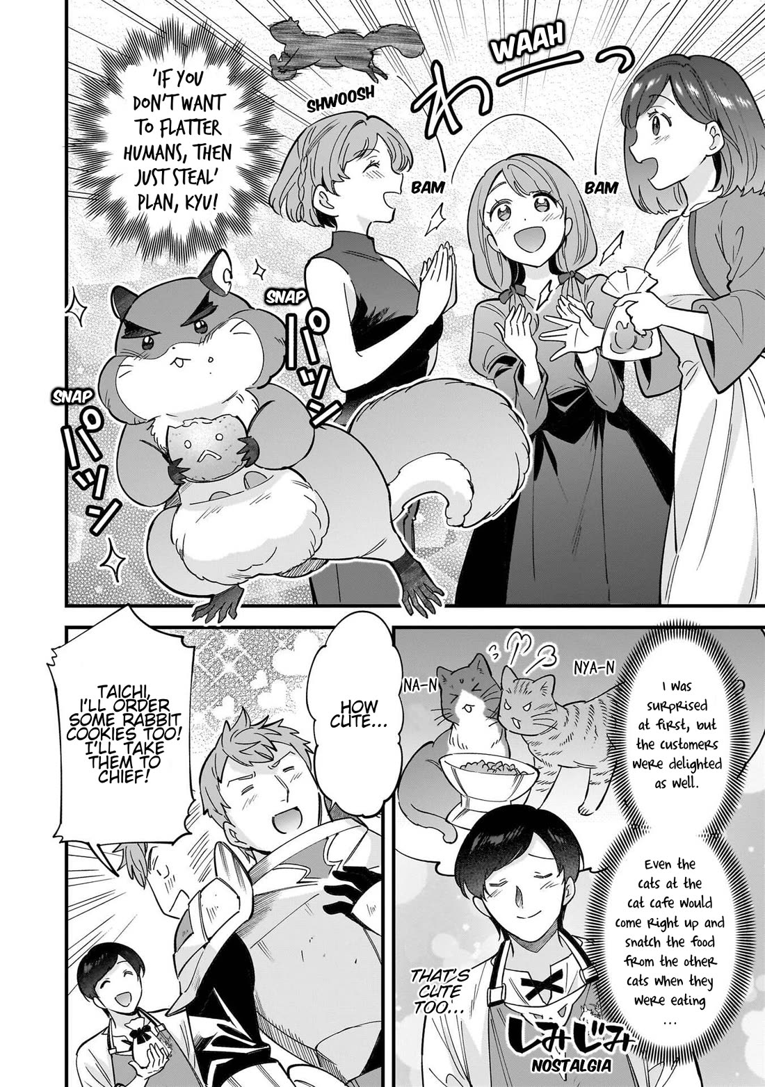 Isekai Mofumofu Cafe Chapter 27.5 page 8 - Chapter 27.5: Chief Arrived at Mofumofu Cafe!