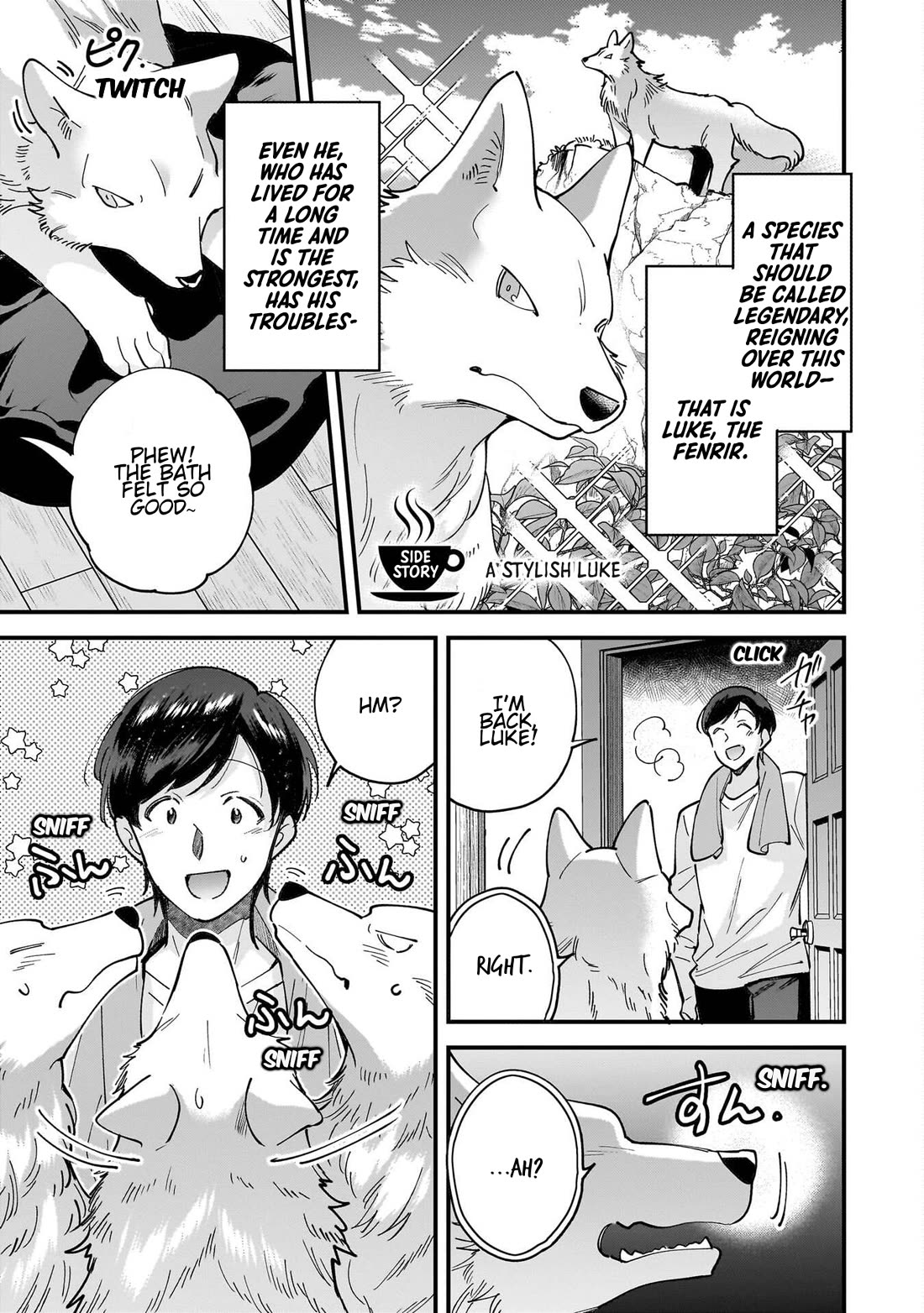 Isekai Mofumofu Cafe Chapter 32.5 page 1 - Chapter 32.5: A Stylish Luke